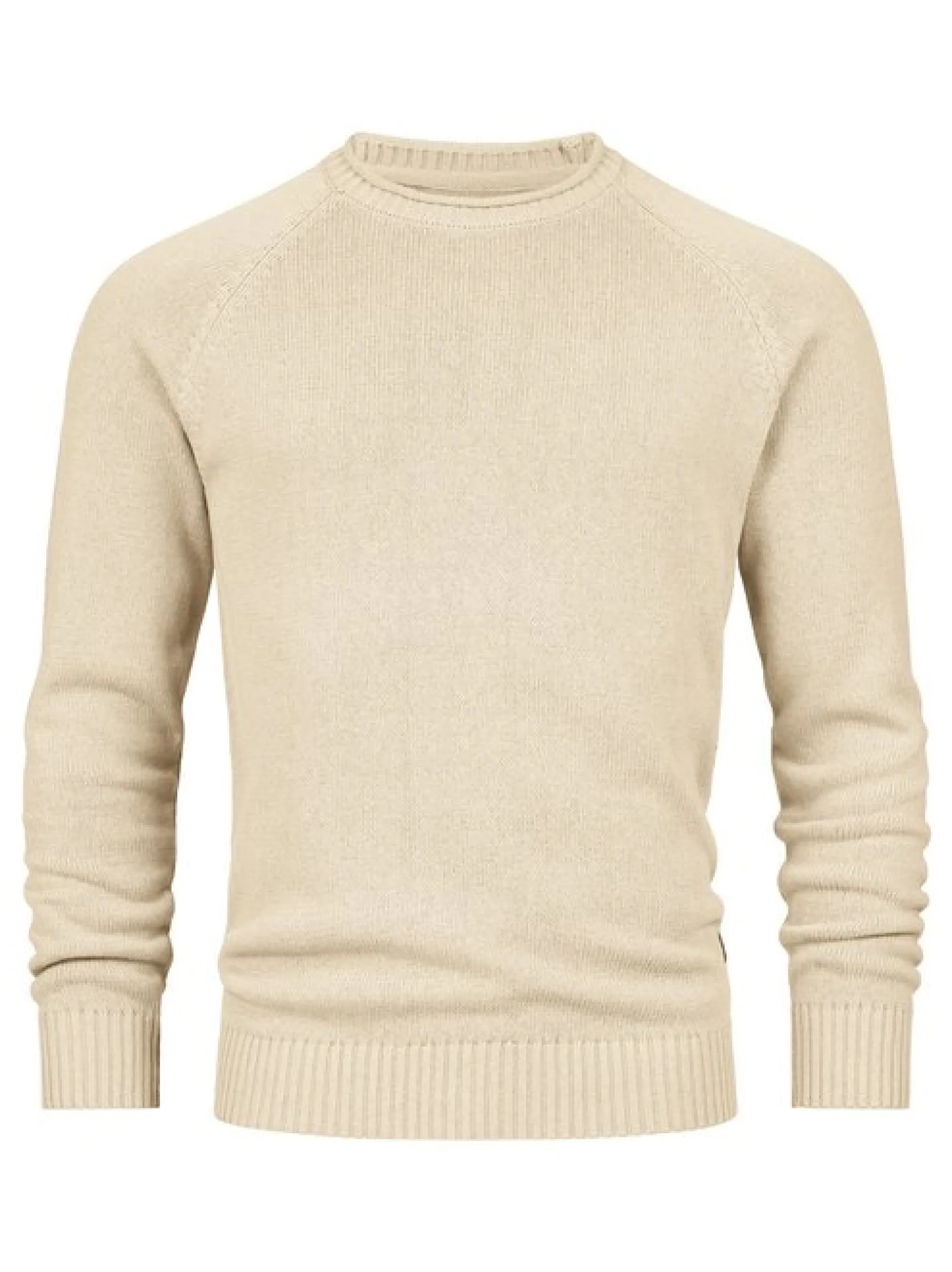 Indicode Herren Strickpullover - INMassum in beige