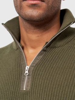 Indicode Herren Strickpullover - Mayer in khaki