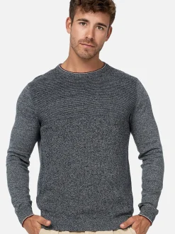 Indicode Herren Strickpullover - INReign in blau marine