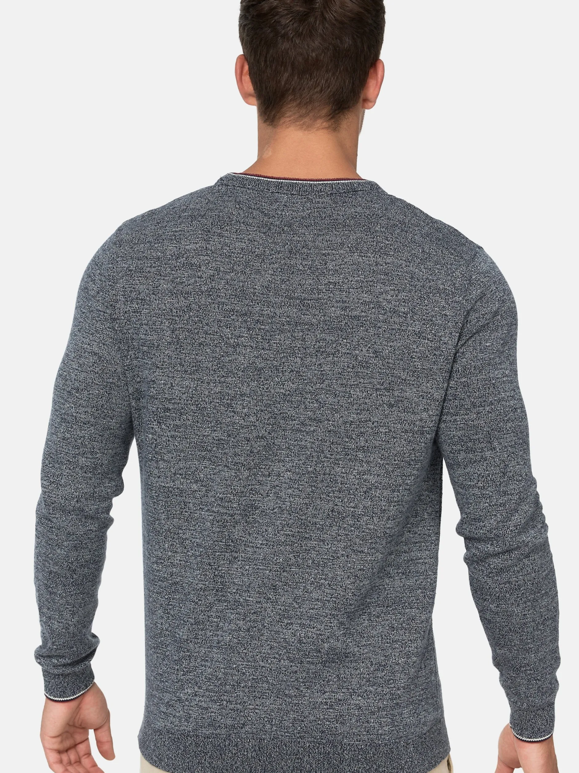 Indicode Herren Strickpullover - INReign in blau marine