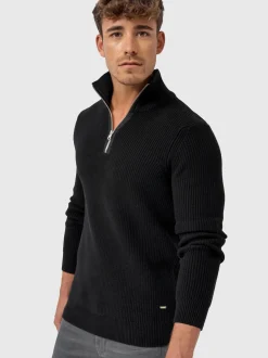 Indicode Herren Strickpullover - Mayer in schwarz