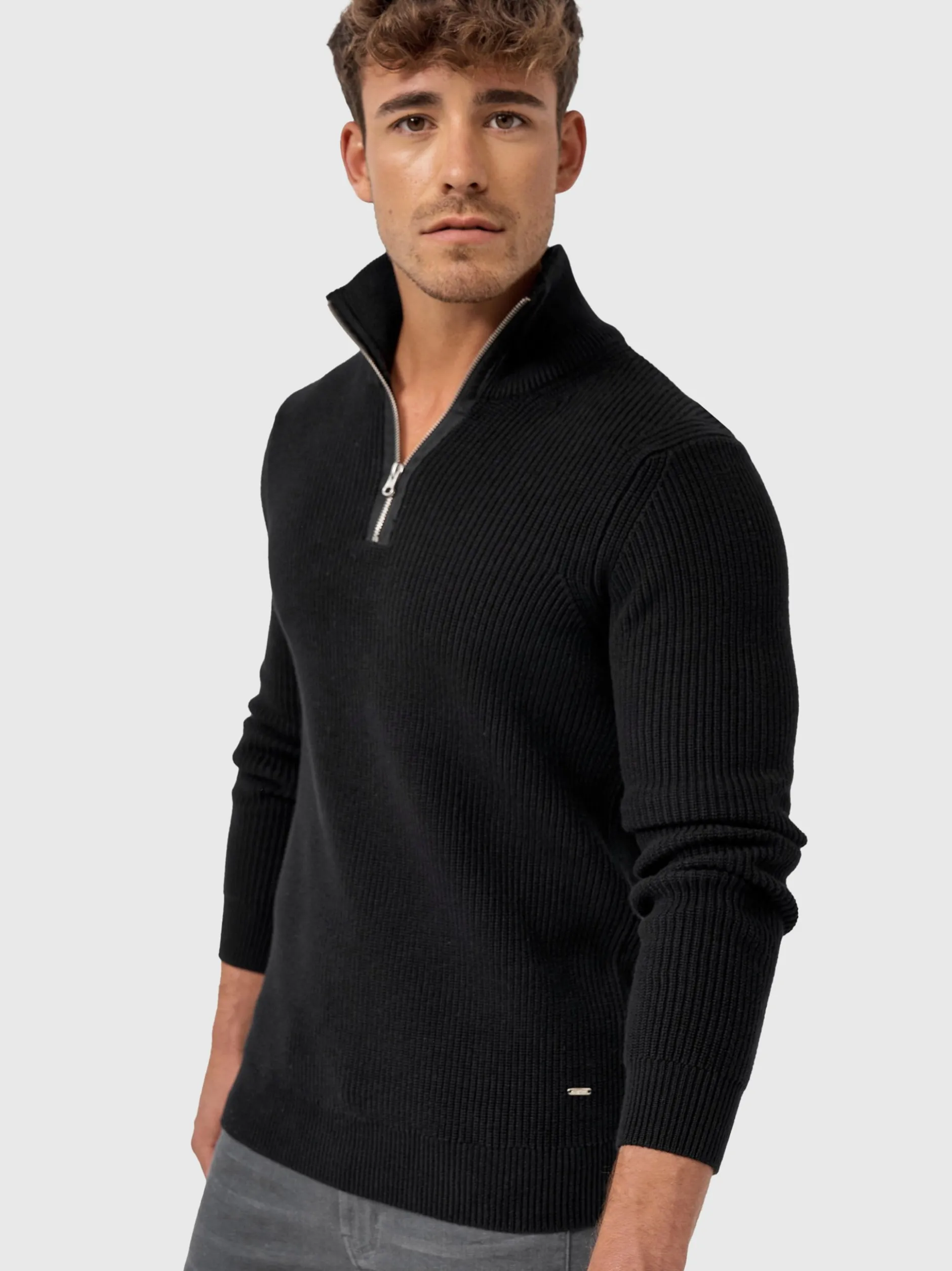 Indicode Herren Strickpullover - Mayer in schwarz