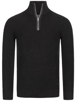 Indicode Herren Strickpullover - Mayer in schwarz