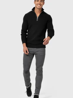 Indicode Herren Strickpullover - Mayer in schwarz