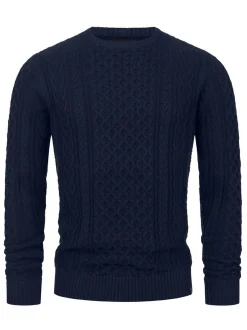 Indicode Herren Strickpullover - INBellin in marine