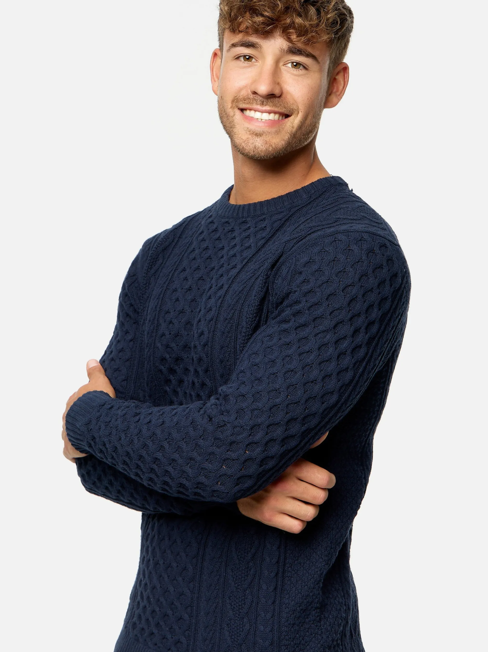 Indicode Herren Strickpullover - INBellin in marine