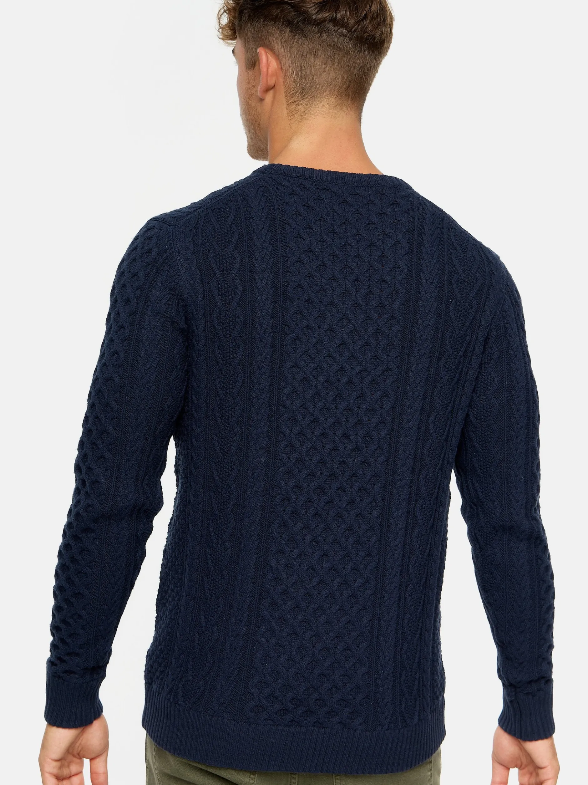 Indicode Herren Strickpullover - INBellin in marine
