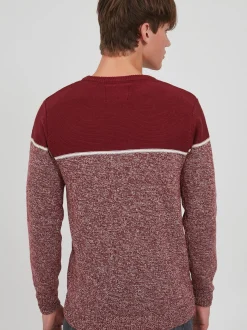 Indicode Herren Strickpullover - IDLynn in bordeaux