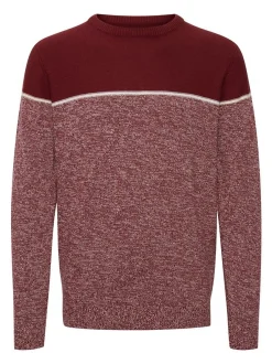 Indicode Herren Strickpullover - IDLynn in bordeaux