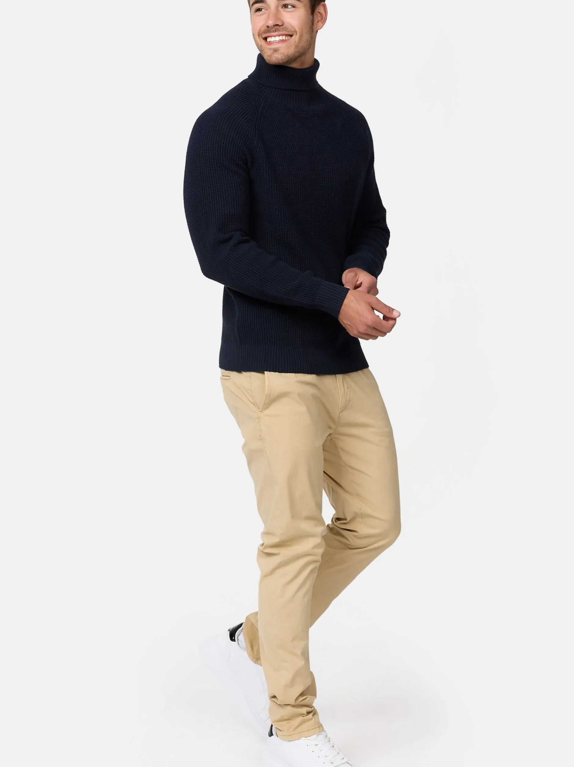 Indicode Herren Strickpullover - INHarlan in marine