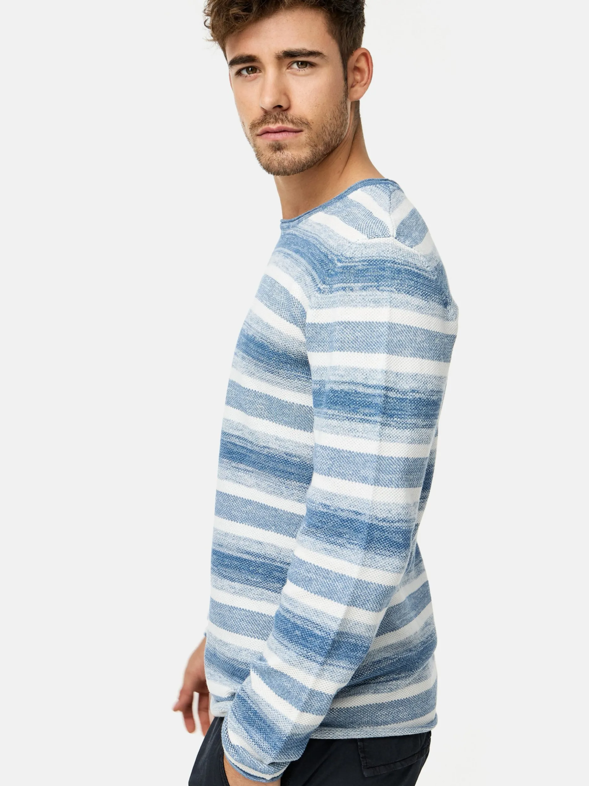 Indicode Herren Strickpullover - INManfred in blau