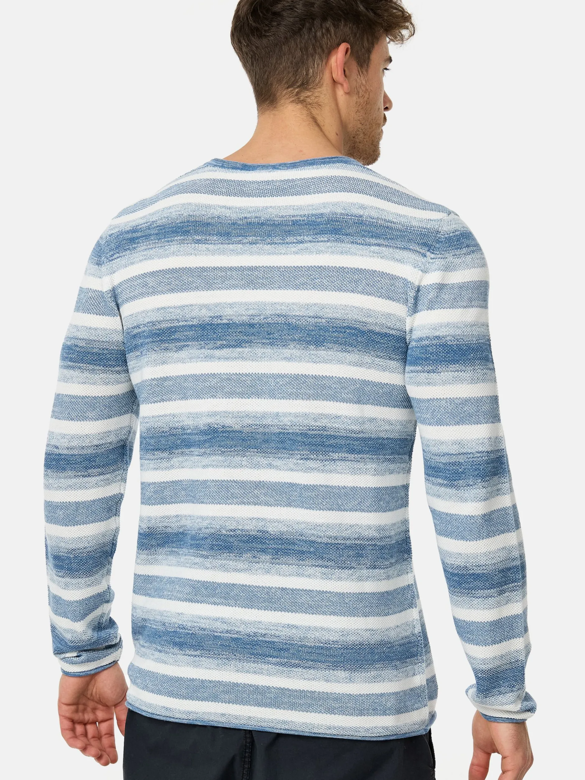 Indicode Herren Strickpullover - INManfred in blau