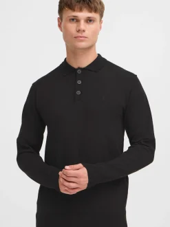 Indicode Herren Strickpullover - IDBellox in schwarz