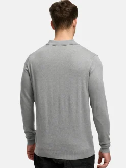 Indicode Herren Strickpullover - INHagen in hellgrau