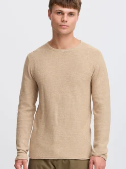 Indicode Herren Strickpullover - IDJadas in beige
