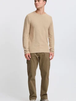 Indicode Herren Strickpullover - IDJadas in beige
