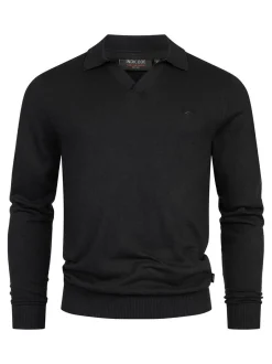 Indicode Herren Strickpullover - INHagen in schwarz