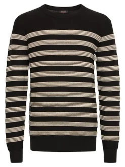 Indicode Herren Strickpullover - IDPanloop in schwarz