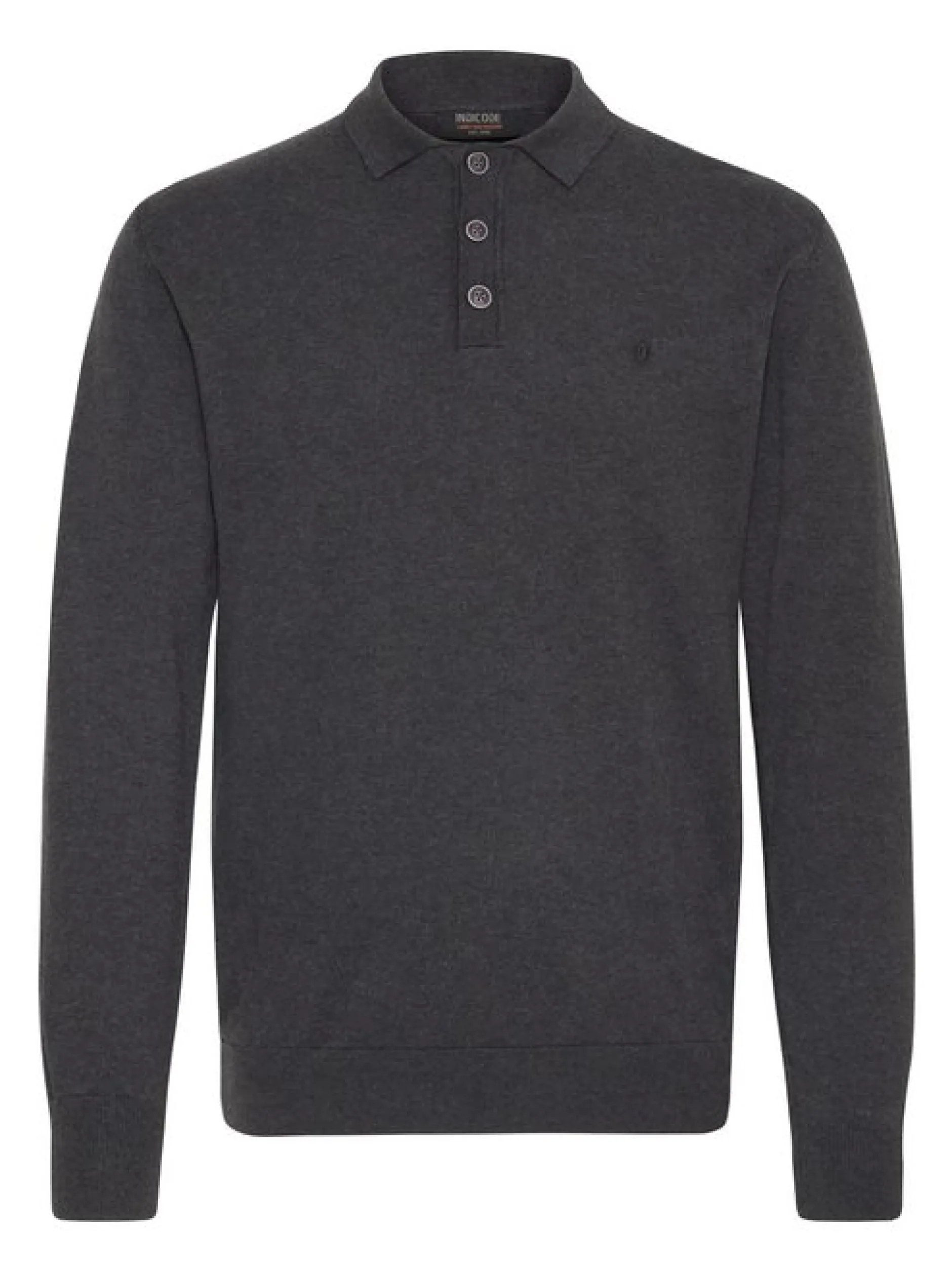 Indicode Herren Strickpullover - IDBellox in anthrazit