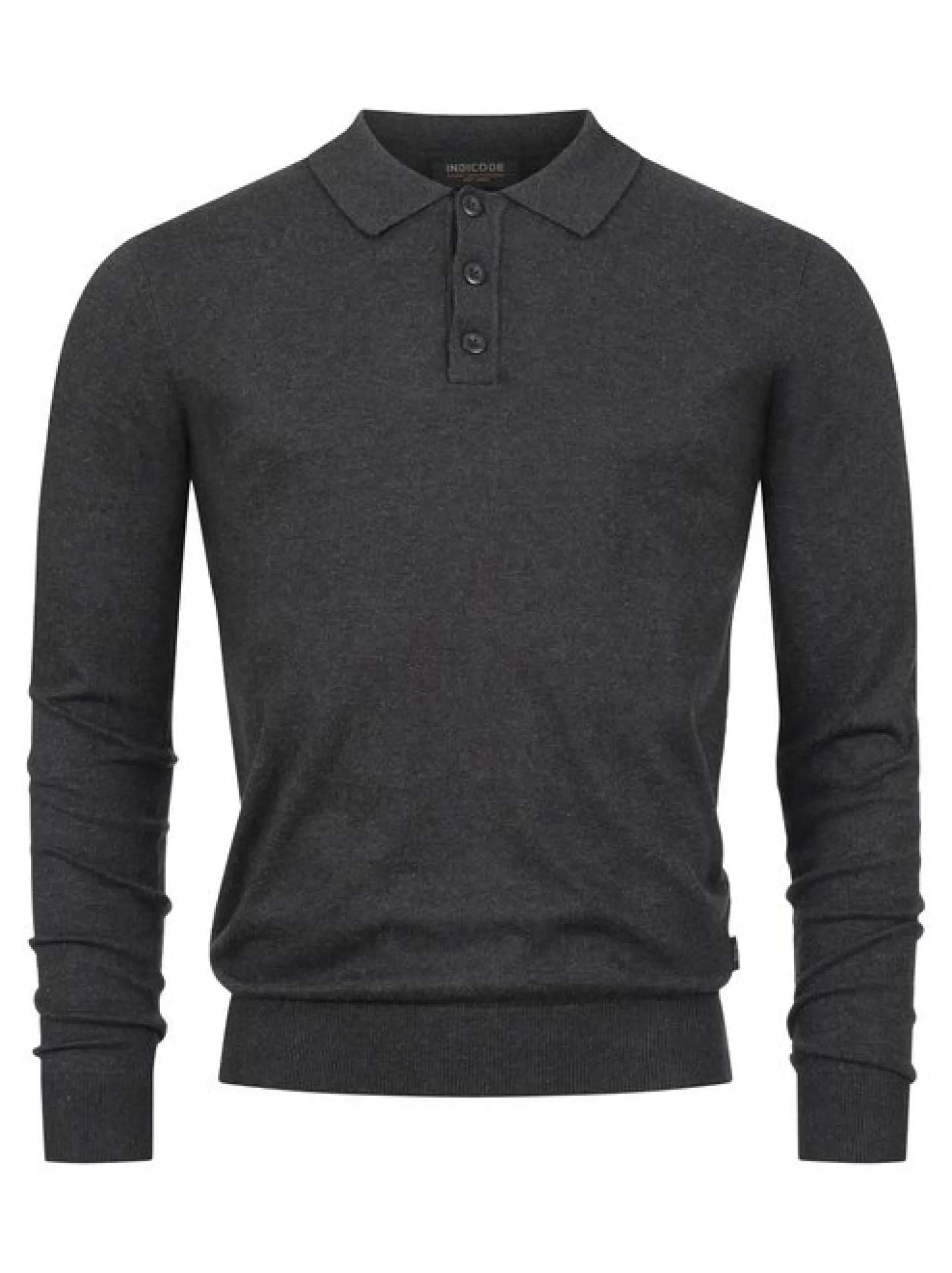 Indicode Herren Strickpullover - INKastra in anthrazit