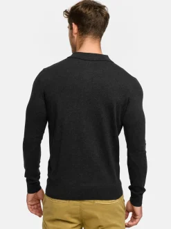 Indicode Herren Strickpullover - INKastra in anthrazit