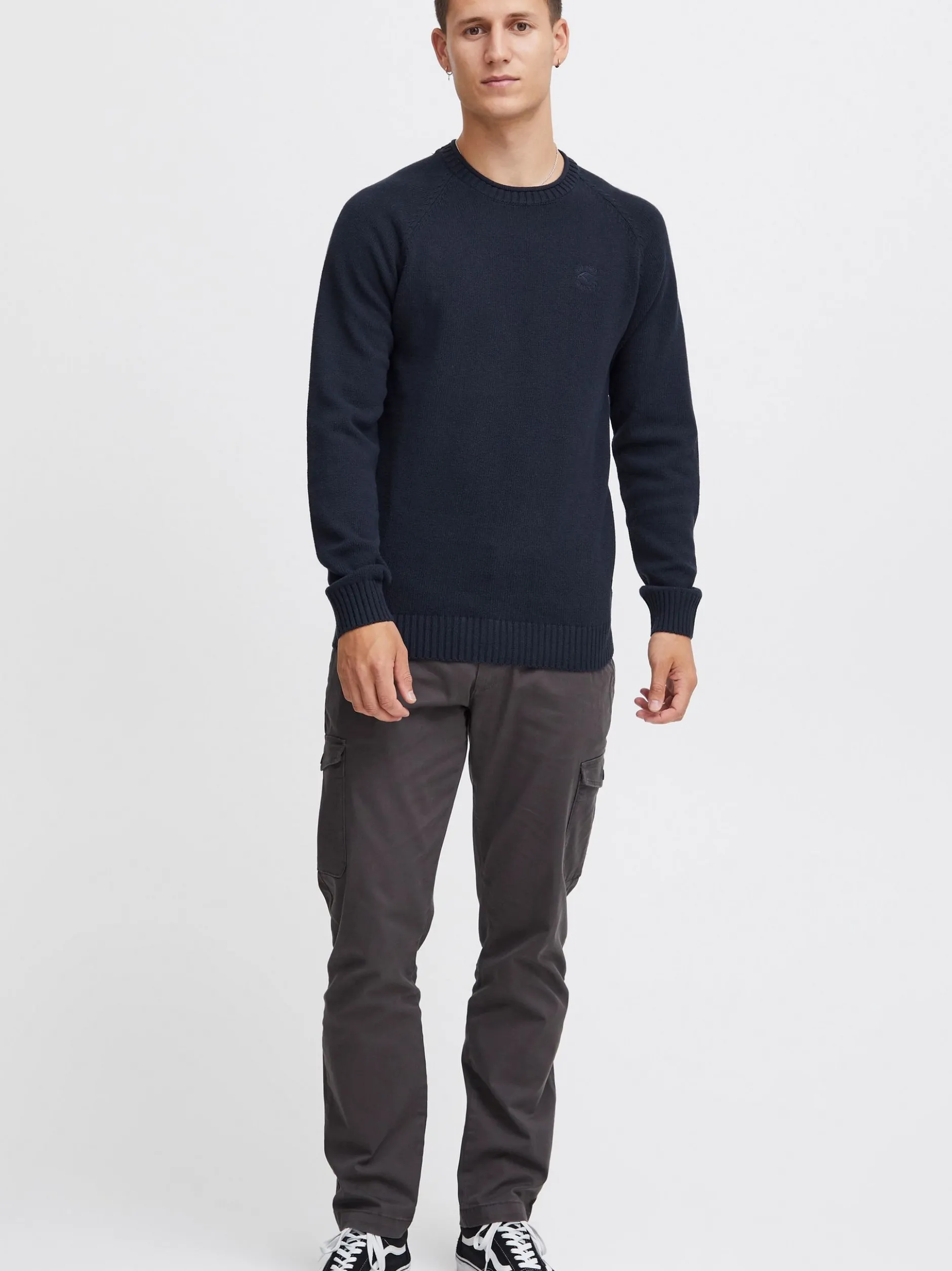 Indicode Herren Strickpullover - IDTorin in marine