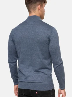 Indicode Herren Strickpullover - Gore in hellblau blau