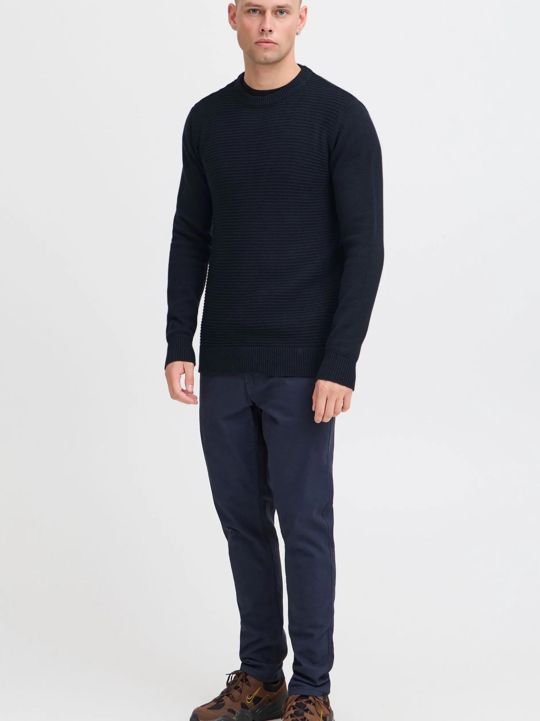 Indicode Herren Strickpullover - IDRicardo in marine