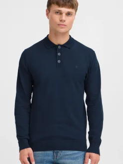 Indicode Herren Strickpullover - IDBellox in marine