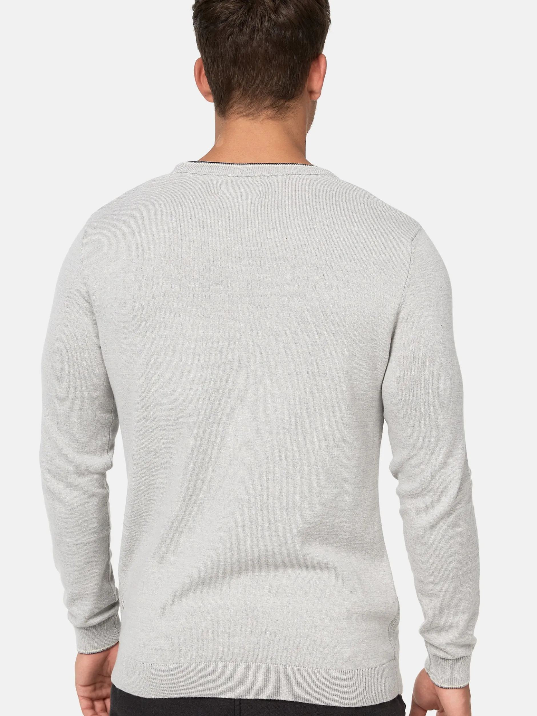 Indicode Herren Strickpullover - INReign in hellgrau