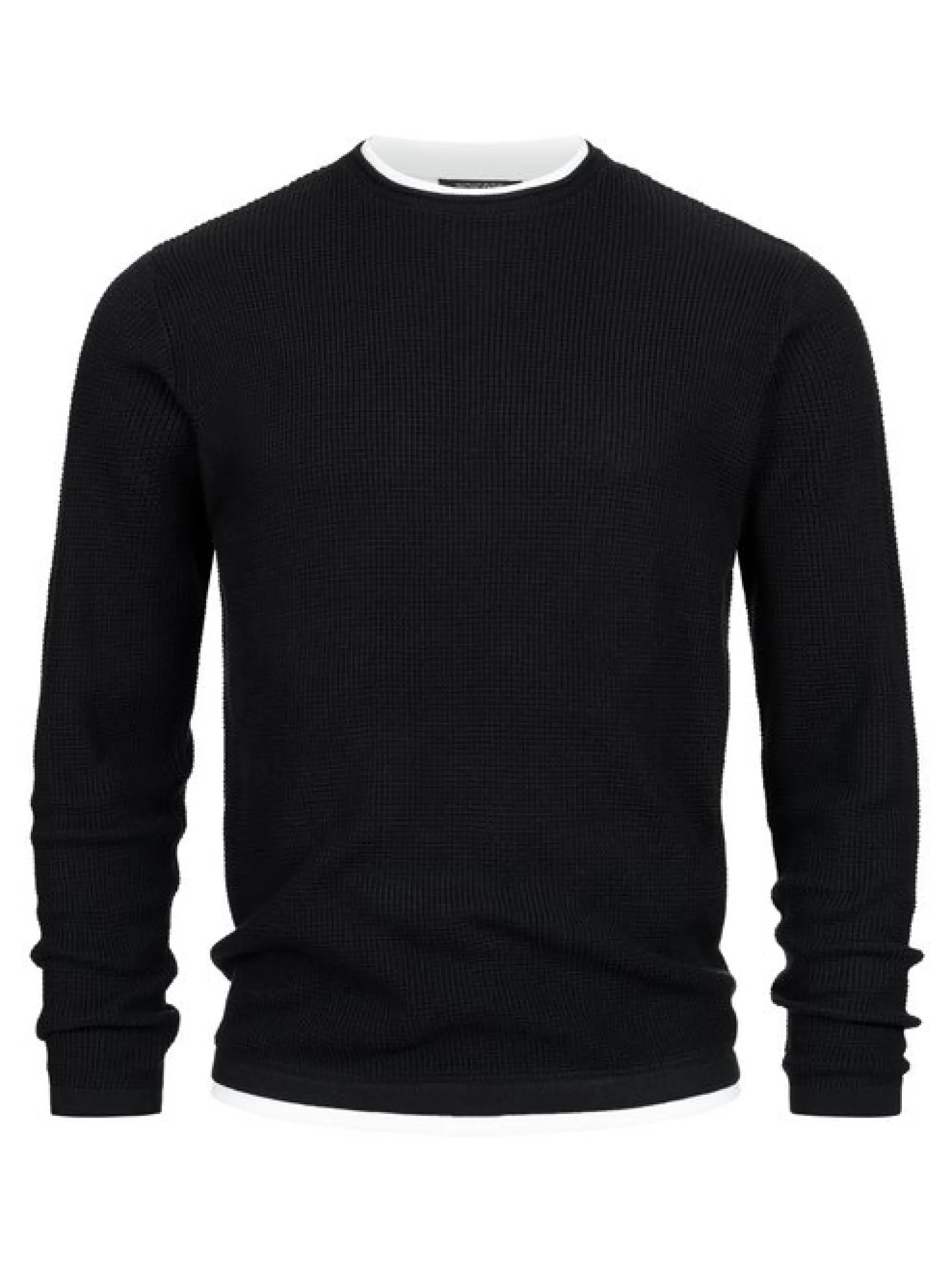 Indicode Herren Strickpullover - INVillads in schwarz