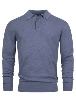Indicode Herren Strickpullover - INChips in blau