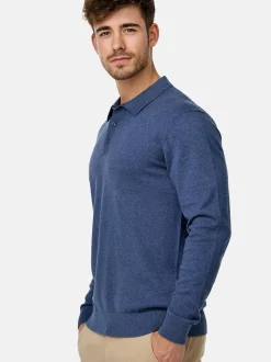 Indicode Herren Strickpullover - INChips in blau