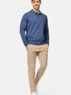 Indicode Herren Strickpullover - INChips in blau