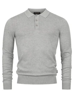 Indicode Herren Strickpullover - INKastra in hellgrau