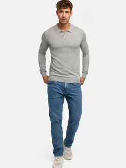 Indicode Herren Strickpullover - INKastra in hellgrau