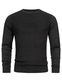 Indicode Herren Strickpullover - INReign in schwarz