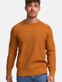 Indicode Herren Strickpullover - INJustice in camel braun