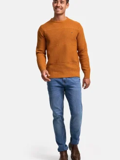 Indicode Herren Strickpullover - INJustice in camel braun