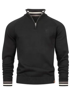 Indicode Herren Strickpullover - INSwift in schwarz