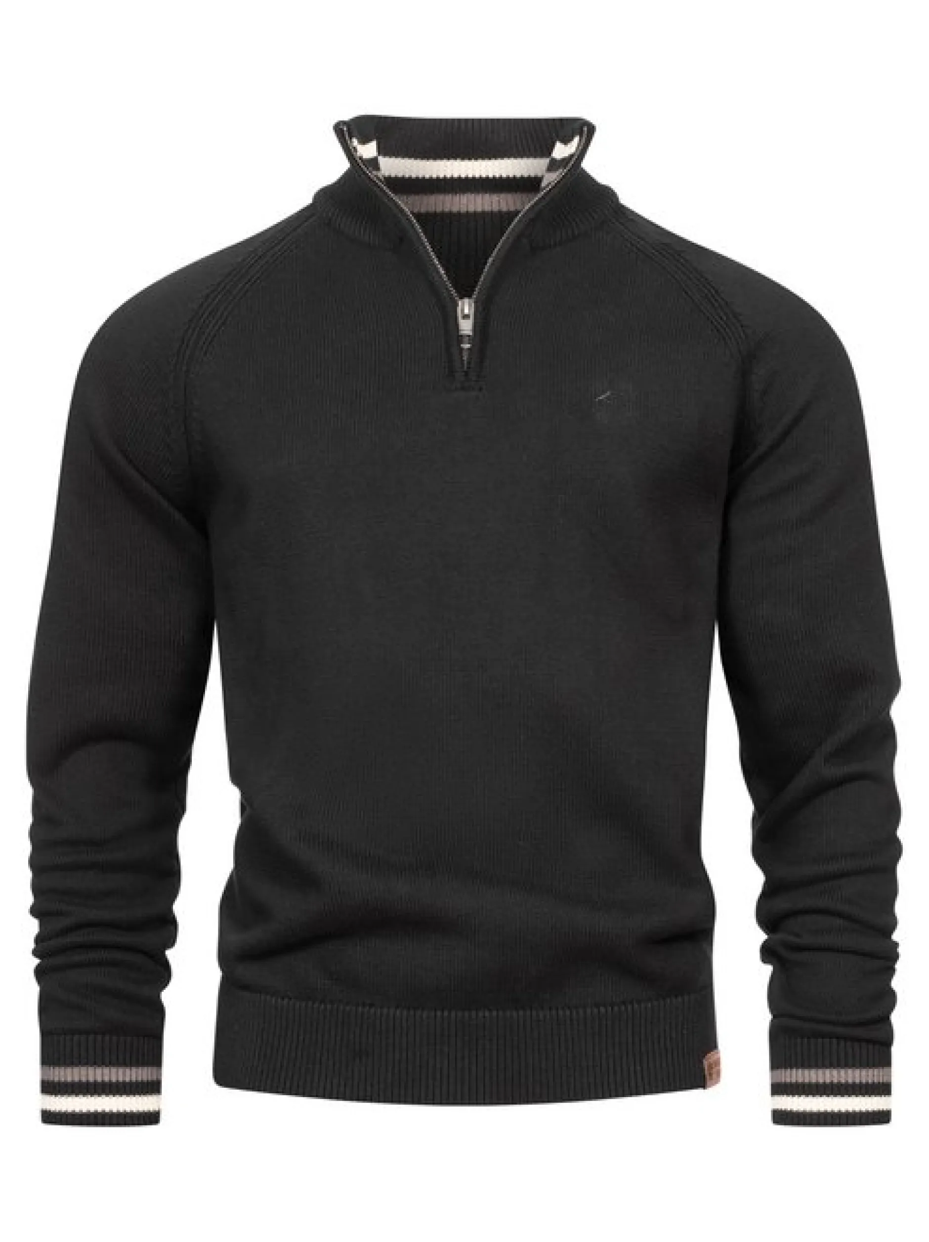 Indicode Herren Strickpullover - INSwift in schwarz