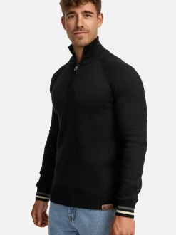 Indicode Herren Strickpullover - INSwift in schwarz