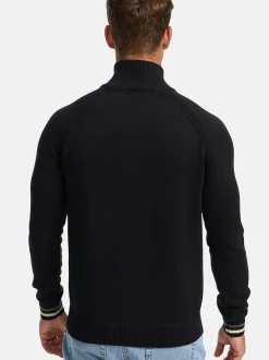 Indicode Herren Strickpullover - INSwift in schwarz