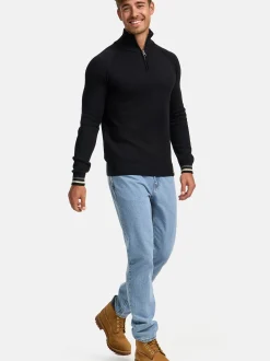 Indicode Herren Strickpullover - INSwift in schwarz