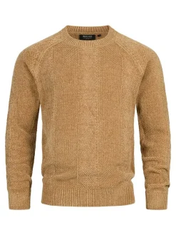 Indicode Herren Strickpullover - INOlio in braun