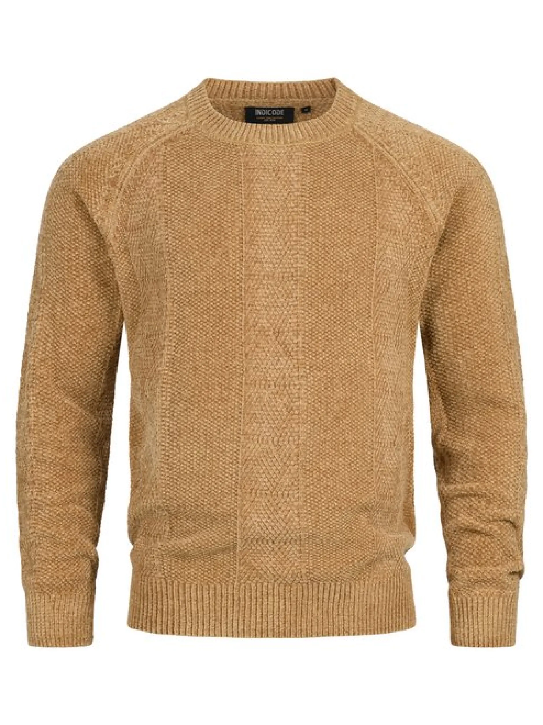Indicode Herren Strickpullover - INOlio in braun