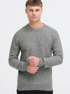 Indicode Herren Strickpullover - IDBratram in grau