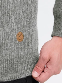 Indicode Herren Strickpullover - IDBratram in grau