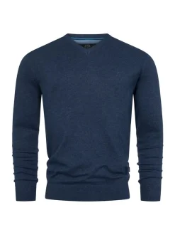 Indicode Herren Strickpullover - INTikks in marine