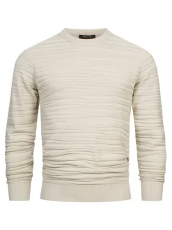 Indicode Herren Strickpullover - INCapowlax in beige sand
